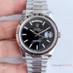NEW Upgraded Rolex Day Date II Black Dial Ss Presidential Watch Swiss 3255 V3 Version_th.jpg